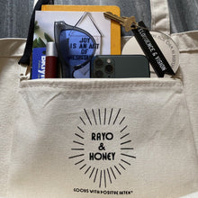 Load image into Gallery viewer, Joy Is An Act of Resistance Natural Tote by rayo & honey